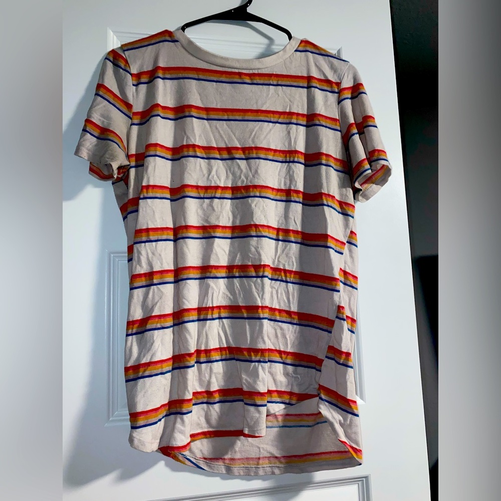 rainbow short sleeve shirt